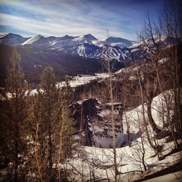 Mountain View Snow Mountains Historic cabin ski runs breckenridge