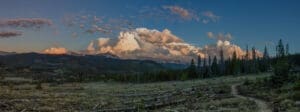 Breckenridge, Colorado mountain sunset scenery