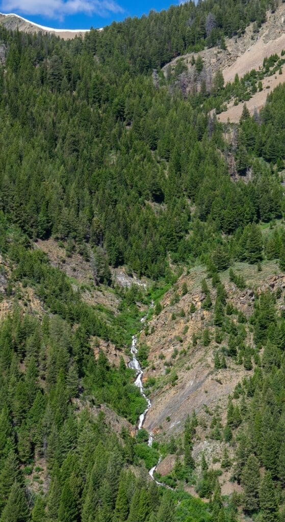 a view of the mountains near warm springs trail